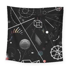 Future Space Aesthetic Math Square Tapestry (Large)