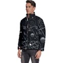 Future Space Aesthetic Math Men s Puffer Bubble Jacket Coat View2