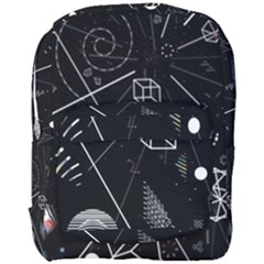 Future Space Aesthetic Math Full Print Backpack