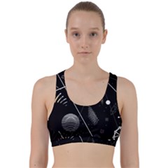 Future Space Aesthetic Math Back Weave Sports Bra