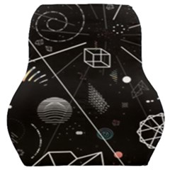 Future Space Aesthetic Math Car Seat Back Cushion 