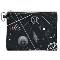 Future Space Aesthetic Math Canvas Cosmetic Bag (XXL)