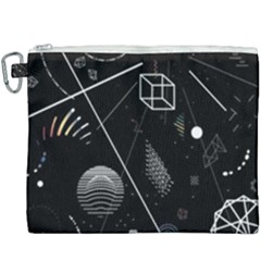 Future Space Aesthetic Math Canvas Cosmetic Bag (XXXL)