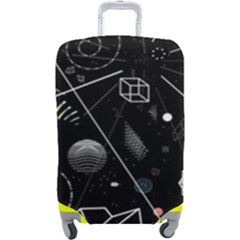 Future Space Aesthetic Math Luggage Cover (Large)
