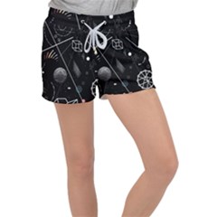 Future Space Aesthetic Math Women s Velour Lounge Shorts