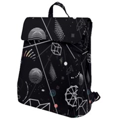 Future Space Aesthetic Math Flap Top Backpack