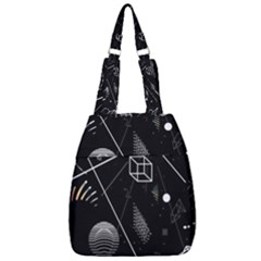 Future Space Aesthetic Math Center Zip Backpack