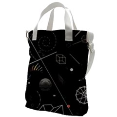 Future Space Aesthetic Math Canvas Messenger Bag