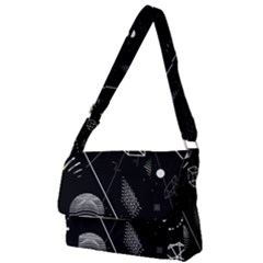 Future Space Aesthetic Math Full Print Messenger Bag (S)