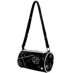 Future Space Aesthetic Math Mini Cylinder Bag