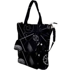 Future Space Aesthetic Math Shoulder Tote Bag