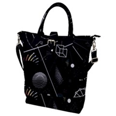 Future Space Aesthetic Math Buckle Top Tote Bag