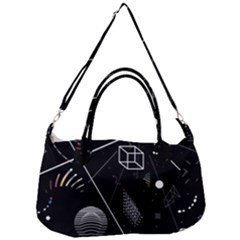 Future Space Aesthetic Math Removable Strap Handbag