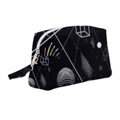 Future Space Aesthetic Math Wristlet Pouch Bag (Medium)