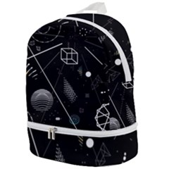 Future Space Aesthetic Math Zip Bottom Backpack