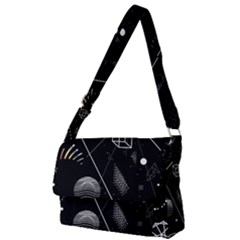 Future Space Aesthetic Math Full Print Messenger Bag (L)