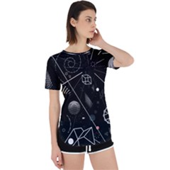 Future Space Aesthetic Math Perpetual Short Sleeve T-Shirt