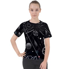Future Space Aesthetic Math Women s Sport Raglan T-Shirt