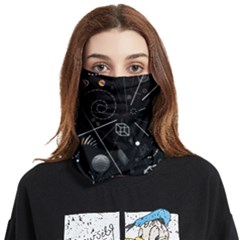 Future Space Aesthetic Math Face Covering Bandana (Two Sides)