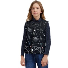 Future Space Aesthetic Math Kid s Button Up Puffer Vest	