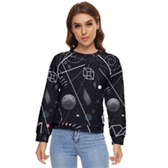 Future Space Aesthetic Math Women s Long Sleeve Raglan T-Shirt