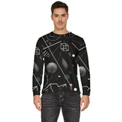 Future Space Aesthetic Math Men s Fleece Sweatshirt