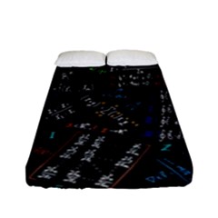 Mathematics  Physics Maths Math Pattern Fitted Sheet (full/ Double Size) by pakminggu