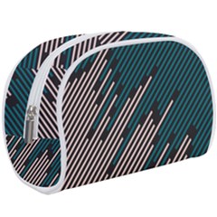 Abstract Diagonal Striped Lines Pattern Make Up Case (large) by pakminggu