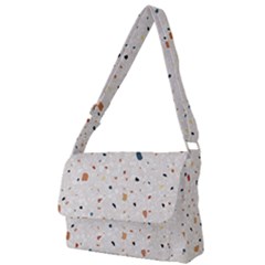 Terrazzo Natural Stone Pattern Art Full Print Messenger Bag (l) by pakminggu