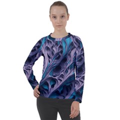 Abstract Trims Women s Long Sleeve Raglan T-shirt