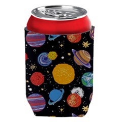 Circle Illustration Space Art Cute Pattern Can Holder