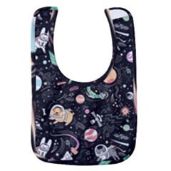 Cat And Dog Space Pattern Baby Bib by pakminggu