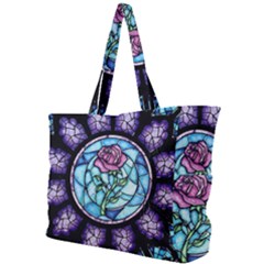 Cathedral Rosette Stained Glass Beauty And The Beast Simple Shoulder Bag