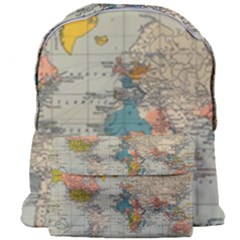 Vintage World Map Giant Full Print Backpack by Cowasu