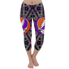 Gratefuldead Grateful Dead Pattern Capri Winter Leggings  by Cowasu