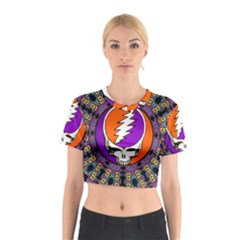 Gratefuldead Grateful Dead Pattern Cotton Crop Top by Cowasu