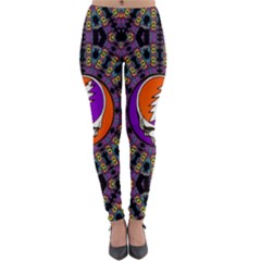 Gratefuldead Grateful Dead Pattern Lightweight Velour Leggings by Cowasu