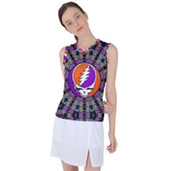 Gratefuldead Grateful Dead Pattern Women s Sleeveless Sports Top by Cowasu