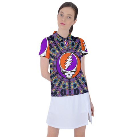 Gratefuldead Grateful Dead Pattern Women s Polo T-shirt by Cowasu