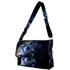 Smoke-flame-dynamic-wave-motion Full Print Messenger Bag (s) by Cowasu