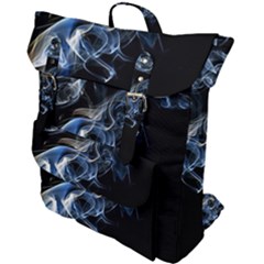 Smoke-flame-dynamic-wave-motion Buckle Up Backpack by Cowasu