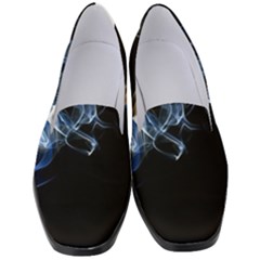Smoke-flame-dynamic-wave-motion Women s Classic Loafer Heels by Cowasu