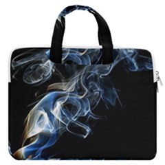 Smoke-flame-dynamic-wave-motion Macbook Pro 13  Double Pocket Laptop Bag by Cowasu