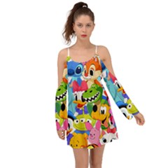 Illustration Cartoon Character Animal Cute Boho Dress by Cowasu