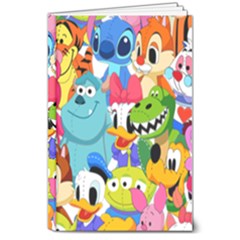 Illustration Cartoon Character Animal Cute 8  X 10  Hardcover Notebook