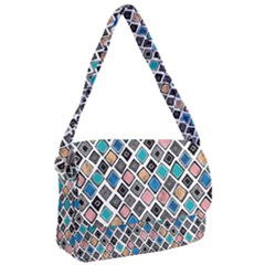 Diamond Shapes Pattern Courier Bag