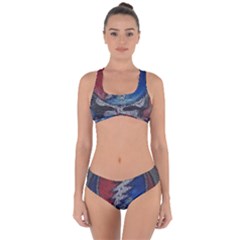 Grateful Dead Logo Criss Cross Bikini Set by Cowasu