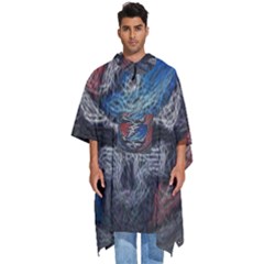 Grateful Dead Logo Men s Hooded Rain Ponchos