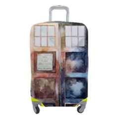 Tardis Doctor Who Transparent Luggage Cover (small) by Cowasu