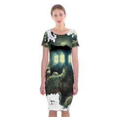 Time Machine Doctor Who Classic Short Sleeve Midi Dress by Cowasu